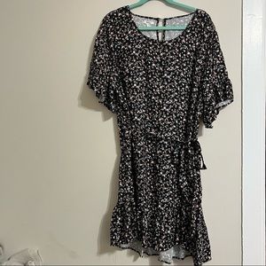 Plus size floral dress